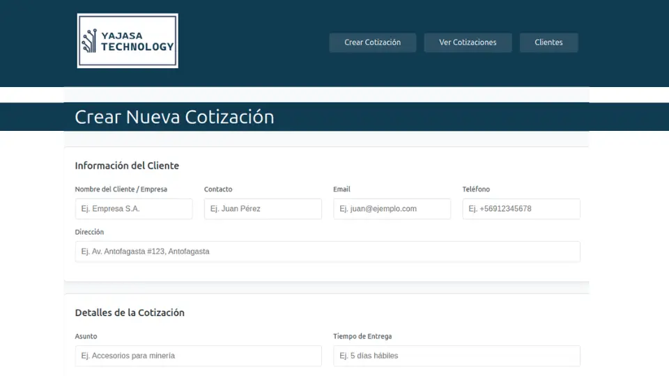 Sistema de Cotizaciones B2B
